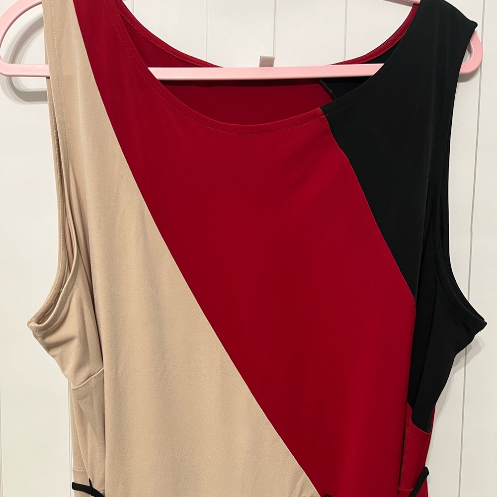 3-color sleeveless women's dress size 2X